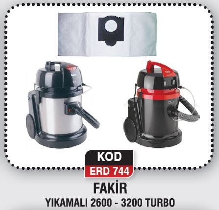 FAKİR YIKAMALI 2600-3200 TURBO ERD 744